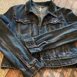 Free People Blue Denim Jacket size medium